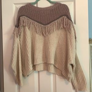 Fringe sweater